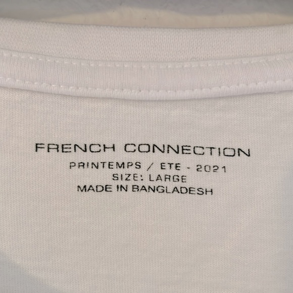 French Connection cropped t-shirt - Picture 4 of 5